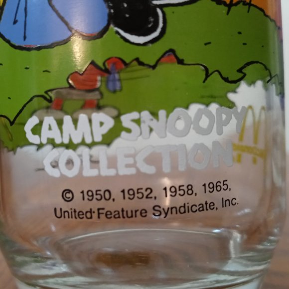 McDonald's Glasses Peanuts and Grimace Rare 1977 - Picture 5 of 10
